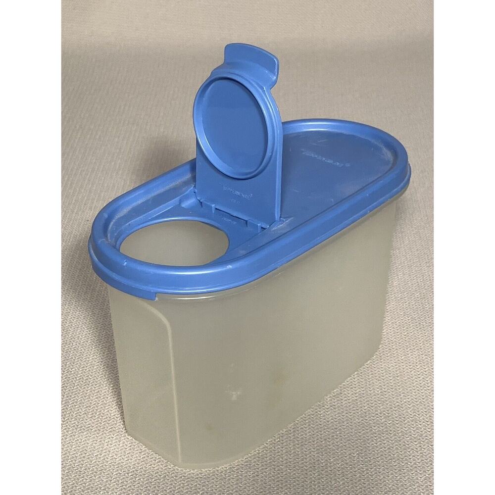Tupperware Modular Mate Container 4 3/4 Cup 1612-2 & Blue Lid With Flip Top